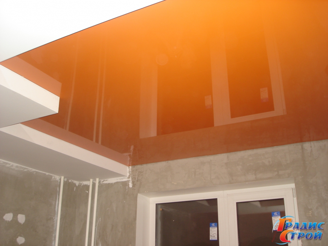 Цветной Глянцевый натяжной потолок Pongs 12 м²