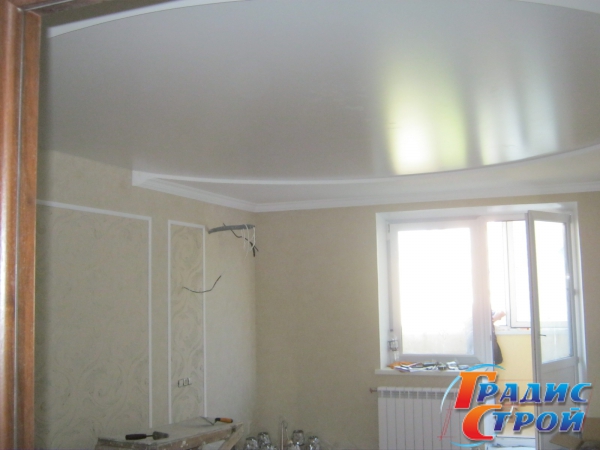 Фото Сатиновых натяжных потолков