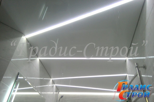 Фото натяжного потолка с Подсветкой