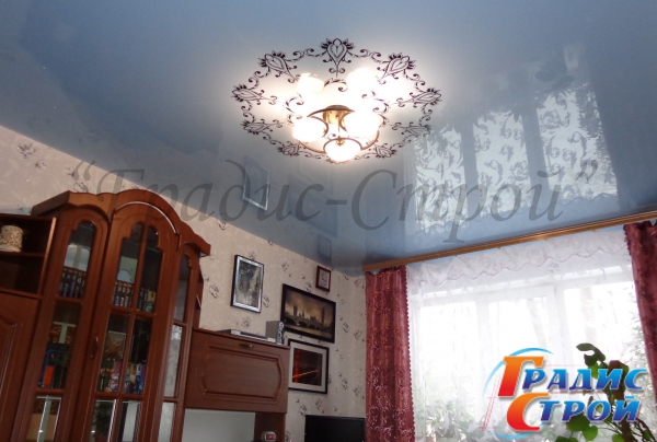 Фото натяжного потолка в Гостиной