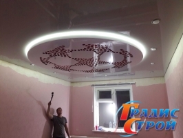 Натяжной потолок Apply с подсветкой 21 м²