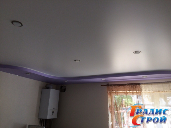 Фото Сатиновых натяжных потолков